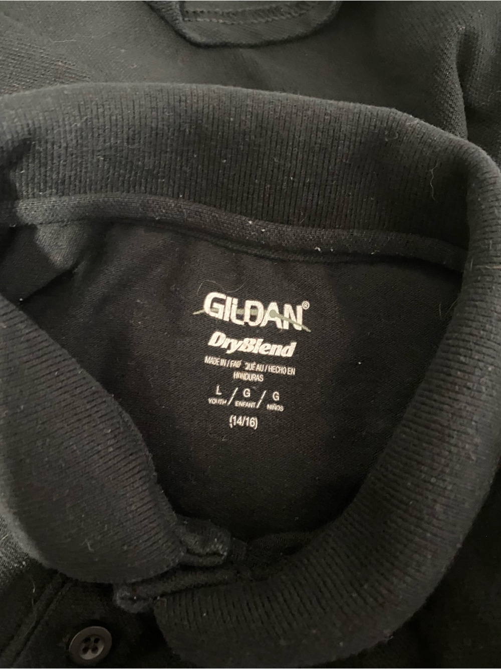 Gildan Black V-Neck DryBlend Men's Sweater
